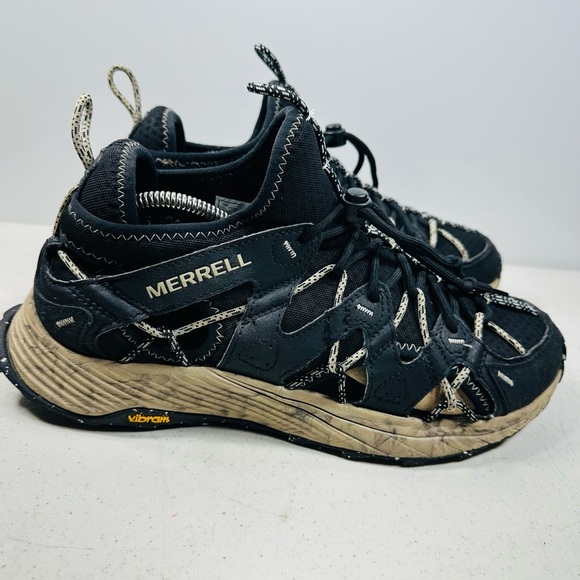 Merrell Moab Flight Sieve Black Trail Hiking Low FloatPro Vibram J035561 Sz 10 - Picture 3 of 7